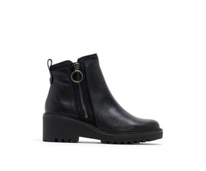 Porronet 4744po | Cuir et croûte, fermeture éclair, semelle antidérapante, doublure douce, fabriquées à la main en Espagne, pour l'hiver