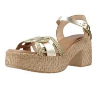 Porronet Sandales à plateforme en cuir, Platine naturelle, 39 EU