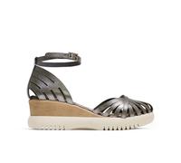 Porronet Sandales compensées en cuir plomb Belinda, Plomb, 38 EU