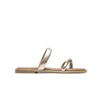 Porronet Sandales plates en cuir doré Camila, or, 36 EU