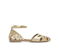 Porronet Sandales plates en cuir doré Patricia, or, 36 EU