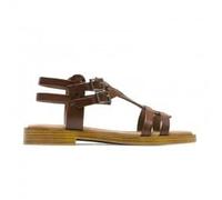 Porronet Sandales plates romaines en cuir Moka Magnolia, marron, 41 EU