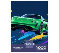 Porsche 1000 Pieces Puzzle Sport Voiture Puzzles Colour pour La Décoration De La Maison Œuvre Artistique À Assembler Jouets Défi 70x50cm/1000pcs