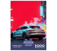 Porsche 1000 Pieces Puzzle Sport Voiture Puzzles De Couleurs Familiales Cadeau Jouets Défi 70x50cm/1000pcs