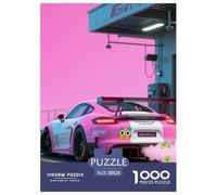 Porsche 1000 Pieces Puzzle Sport Voiture Puzzles De Couleurs pour La Décoration De La Maison Œuvre Artistique À Assembler Jouets Défi 38x26cm/1000pcs