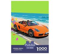 Porsche 1000 Pieces Puzzle Sport Voiture Puzzles De Couleurs Puzzle en Papier pour La Décoration Intérieure Cadeau Jouets Défi 38x26cm/1000pcs