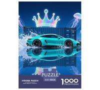Porsche 1000 Pieces Puzzle Sport Voiture Puzzles pour AdultesJeu Familiales Cadeau Jouets Défi 38x26cm/1000pcs