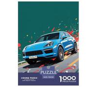 Porsche 1000 Pieces Puzzle Sport Voiture Puzzles pour AdultesJeu Familiales Œuvre Artistique À Assembler Jeu Difficile pour Les 70x50cm/1000pcs