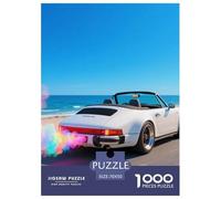 Porsche 1000 Pieces Puzzle Sport Voiture Puzzles pour AdultesJeu Familiales Œuvre Artistique À Assembler Jouets Défi 70x50cm/1000pcs