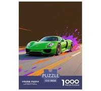 Porsche 1000 Pieces Puzzle Sport Voiture Puzzles pour AdultesJeu Puzzle en Papier pour La Décoration Intérieure Le Cadeau Parfait pour La Famille Et Les Amis Jeu Difficile pour Les