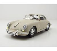 Porsche 356 B Coupé 1961 Modèle Réduit 1:24 Crème Bburago Die-Cast avec OVP
