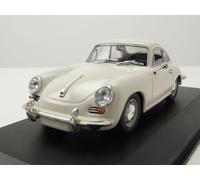 Porsche 356 C Coupé 1963 Modèle de Voiture Blanc 1:43 Maxichamps