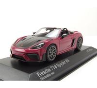 Minichamps 410063132 - Porsch. Spyder RS Rubystar with Weissach Package 2023 - échelle 1/43 - Voiture Miniature