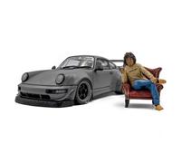 Solido Kit carrosserie S1807517 1/18 RWB – gris – avec figurine Mr. Nakai (produit fini)