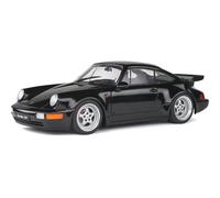 Voiture Miniature de Collection SOLIDO 1-18 - PORSCHE 964 Turbo - 1990 - Black - 1803404 G