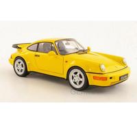 Porsche 911 (964) Turbo Jaune Modèle Auto 1:18 Welly