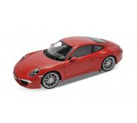 Porsche 911 (991) Carrera S 2012 Rouge Modèle Auto 1:18 Welly