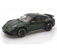 MODÈLEIN ÉCHELLE Compatible avec Porsche 911 Dakar 2023 OAKGREENMETALLIC 1:18 NOREV NV187241