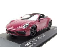 Porsche 911 992 Targa 4 GTS 2022 Rubystar Maquette de Voiture 1:43 Minichamps