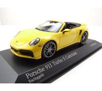 Porsche 911 992 TURBO S Cabriolet 2019 Jaune Modèle 1:43 Minichamps