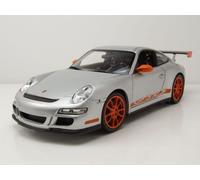 Porsche 911 (997) GT3 RS 2007 Argent Modèle Auto 1:18 Welly