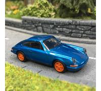 Porsche 911 Bleu léger métallisé "restomod", 1964 - BREKINA 16237 - HO 1/87