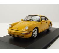 Porsche 911 Carrera 1989 Jaune Modèle Réduit 1:43 Maxichamps