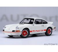 Porsche 911 Carrera 2.7 RS Blanc Rouge Modèle Auto 1:18 Autoart