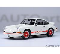 Porsche 911 Carrera 2.7 Rs " The Circuit Wolf " Blanc Rouge Modèle 1:18 Autoart