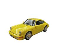 Porsche 911 Carrera 4 1 18 Modèle Réduit De Voiture Classique en Métal Collection Cadeaux D'exposition Jouets Non RC(Yellow)