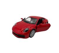 Porsche 911 Carrera 4S (992) Miniature à l'échelle 1:38 - Modèle de Collection détaillé | Marketing GT | Collection muséale | Hauteur : 11,5 cm | Rouge