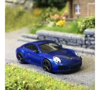 Porsche 911 Carrera 4S, bleu saphir - HERPA 430418-002 - HO 1/87