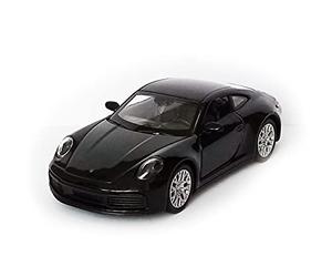 Porsche 911 Carrera 4S Voiture de sport en métal Modèle de voiture Auto modèle 4 couleurs Cadeau pour enfants 85 (noir)