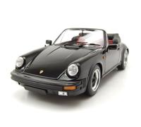 Porsche 911 Carrera Cabriolet 1983 Noir Maquette de Voiture 1:18 Minichamps