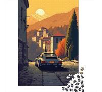 Porsche 911 Drive Puzzles 1000 Pieces Cadeau Unique Jeu Éducatif Défi Jouet À De Qualité Supérieure Peinture Art pour Adultes Enfants 52x38cm/1000pcs