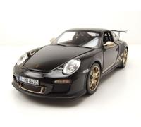 Porsche 911 GT3 RS 2009 Noir Or Modèle Réduit 1:18 Norev