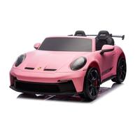Porsche 911/GT3 Voiture pour enfant 24 V, biplace, rose, cuir, EVA, 2 places, RC 2,4 GHz, 2 moteurs x 24 V, 1-8 ans