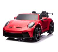 Porsche 911 GT3 Voiture pour enfant 24 V, biplace, rouge, cuir, EVA, 2 places, RC 2,4 GHz, 2 moteurs x 24 V, 1-8 ans