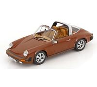 Porsche 911 SC Targa 1975 Cabriolet Marron 1:18 Modèle Auto KK Scale