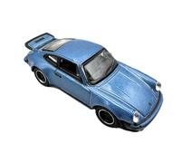Porsche 911 Turbo 3.0 (930) - Modèle réduit de Voiture Classique à l'échelle 1:87 - Modèle de Collection détaillé | GT Marketing | Collection Musée | Bleu Gémeaux