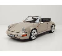 Porsche 911 Turbo Look Cabriolet 1992 Argent Modèle réduit 1:18 Norev Norev