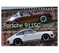 Porsche 911SC - zwei starke Typen (Tischkalender 2026 DIN A5 quer), CALVENDO Monatskalender: Puristisch und elegant zugleich
