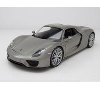 Porsche 918 Spyder Hardtop 2012 Gris Modèle Auto 1:24 Welly