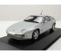 Porsche 928 GTS 1991 Argent Voiture Modèle 1:43 Maxichamps Avec Boîte