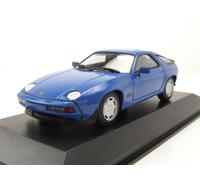 Porsche 928 S 1979 Bleu Voiture Modèle 1:43 Maxichamps Die-Cast