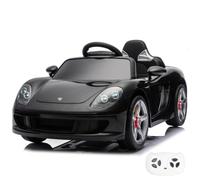 Porsche Carrera GT Voiture électrique pour enfant 12 V 1-5 ans MP3 robuste Noir