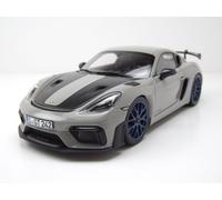 Porsche Cayman GT4 RS Weissach Package 2023 Chalk Gris Modèle Réduit 1:18 Norev
