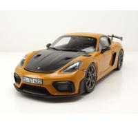 Porsche Cayman GT4 RS Weissach Package 2023 Jaune Noir Modèle Réduit 1:18 Norev