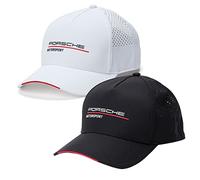 Porsche Gorra de Baseball pour Hommes, Blanc, Réglable, Uni, Polyester, Casquette, Chapeau, Sports, Automobile, Adultes, Homme, 5