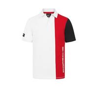 Porsche Motorsport Polo à Rayures Hommes - Blanc - Taille: XXL